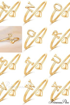 1pc Minimalist Style Heart Shaped Glittery Ring image 4