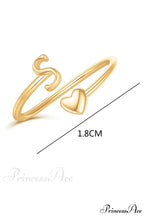 1pc Minimalist Style Heart Shaped Glittery Ring image 8