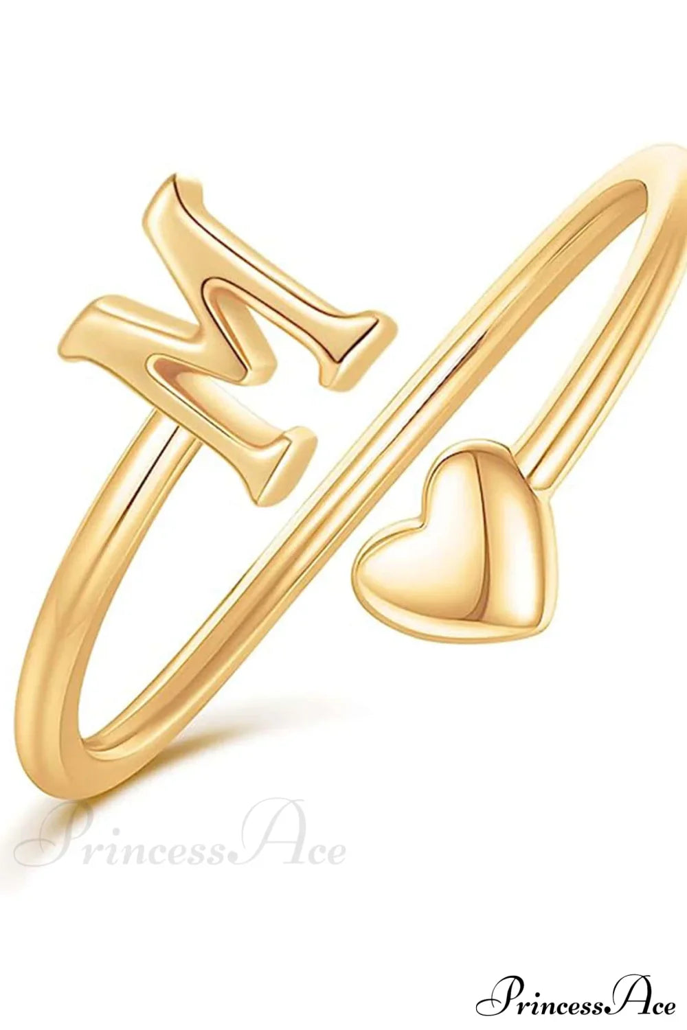 1pc Minimalist Style Heart Shaped Glittery Ring image 5