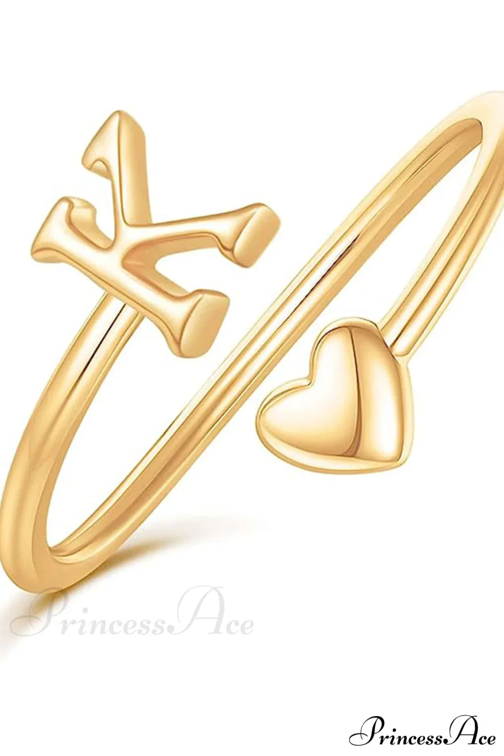 1pc Minimalist Style Heart Shaped Glittery Ring image 7