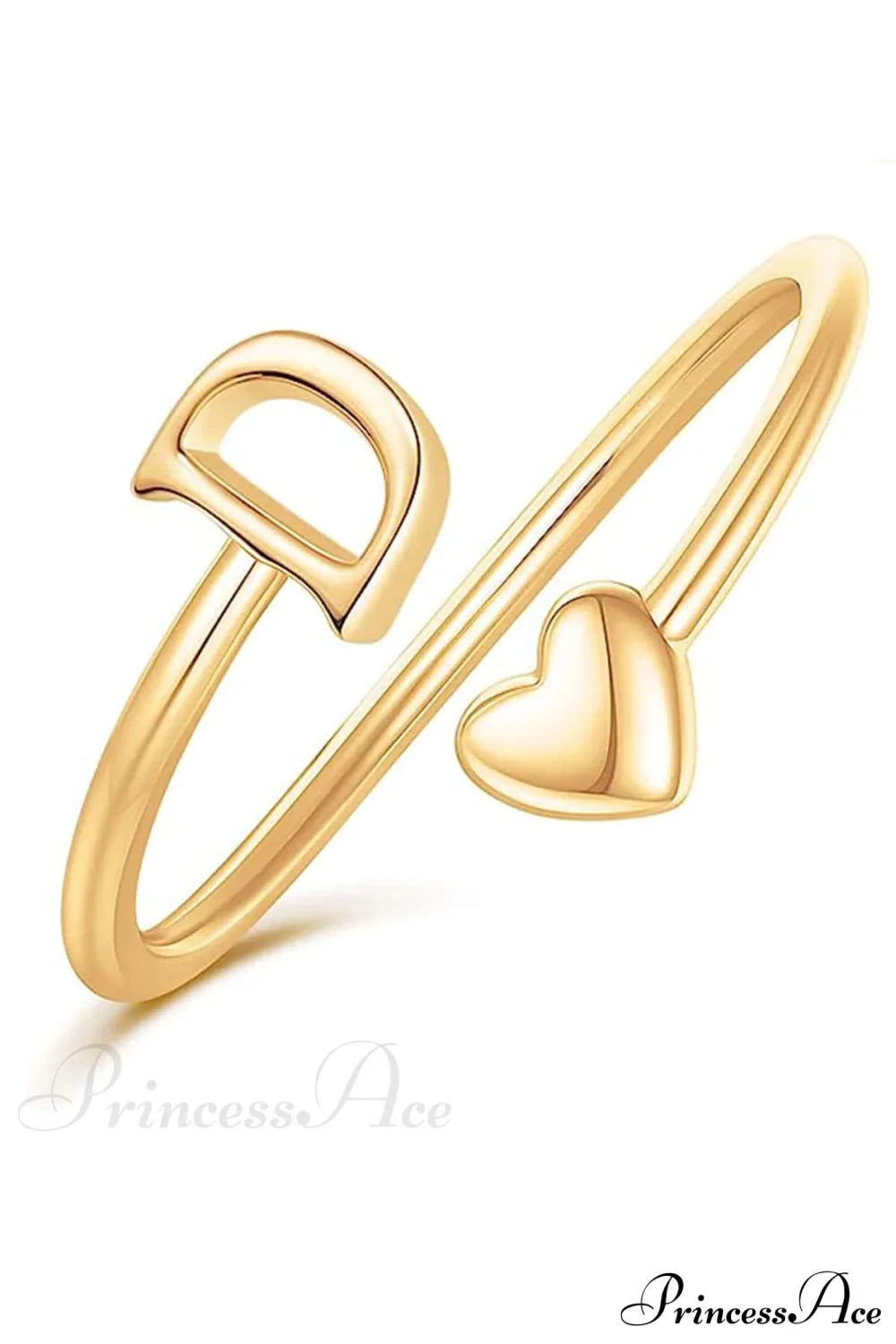 1pc Minimalist Style Heart Shaped Glittery Ring image 10