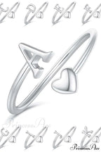 1pc Minimalist Style Heart Shaped Glittery Ring image 11