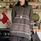2000s Vintage Striped Y2K Preppy Style Sweater image 6