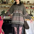 2000s Vintage Striped Y2K Preppy Style Sweater image 5