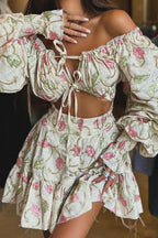 Cutout Lace Off-the-Shoulder Mini Dress image 4