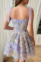 Fashion Flower Embroidery Sexy Floral Dress image 2