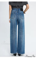 Spring New High-waisted Loose Slimming Wide-leg Denim Versatile Floor-length Jean image 1