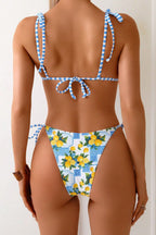 Fresh Lemon Stripe Beach Bikini Set image 3