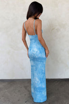 Butterfly Print Cutout Twist V Neck Cami Maxi Dress image 5