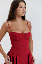 Elegant Vintage Cami Bodycon Midi Dress image 7
