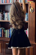 Velvet Bustier A-line Cocktail Dress image 8