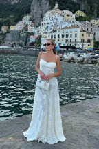 Elegant White Maxi Boho Dress image 3