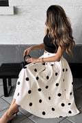 Polka Dot Elastic Waist Skirt image 1