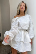 Double Layer Waisted Boho Dress image 1