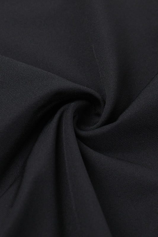 Diamond Collar Contrast Trim Ruffle Sleeve Midi Party Dress image 10