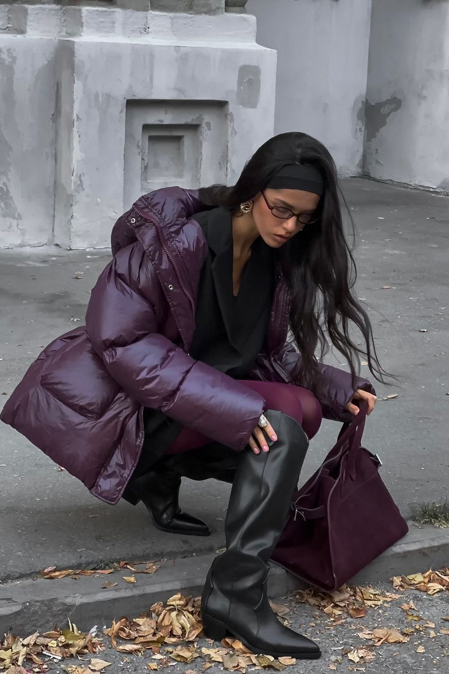 Solid Color Zipped Hooded Puffer Jacket image 8