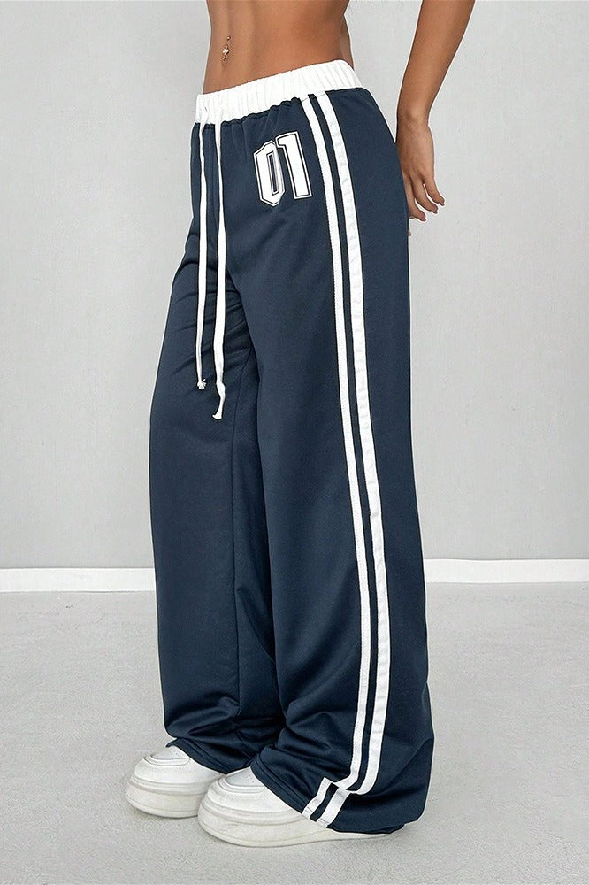 Trendy Number Print Loose Pants image 4