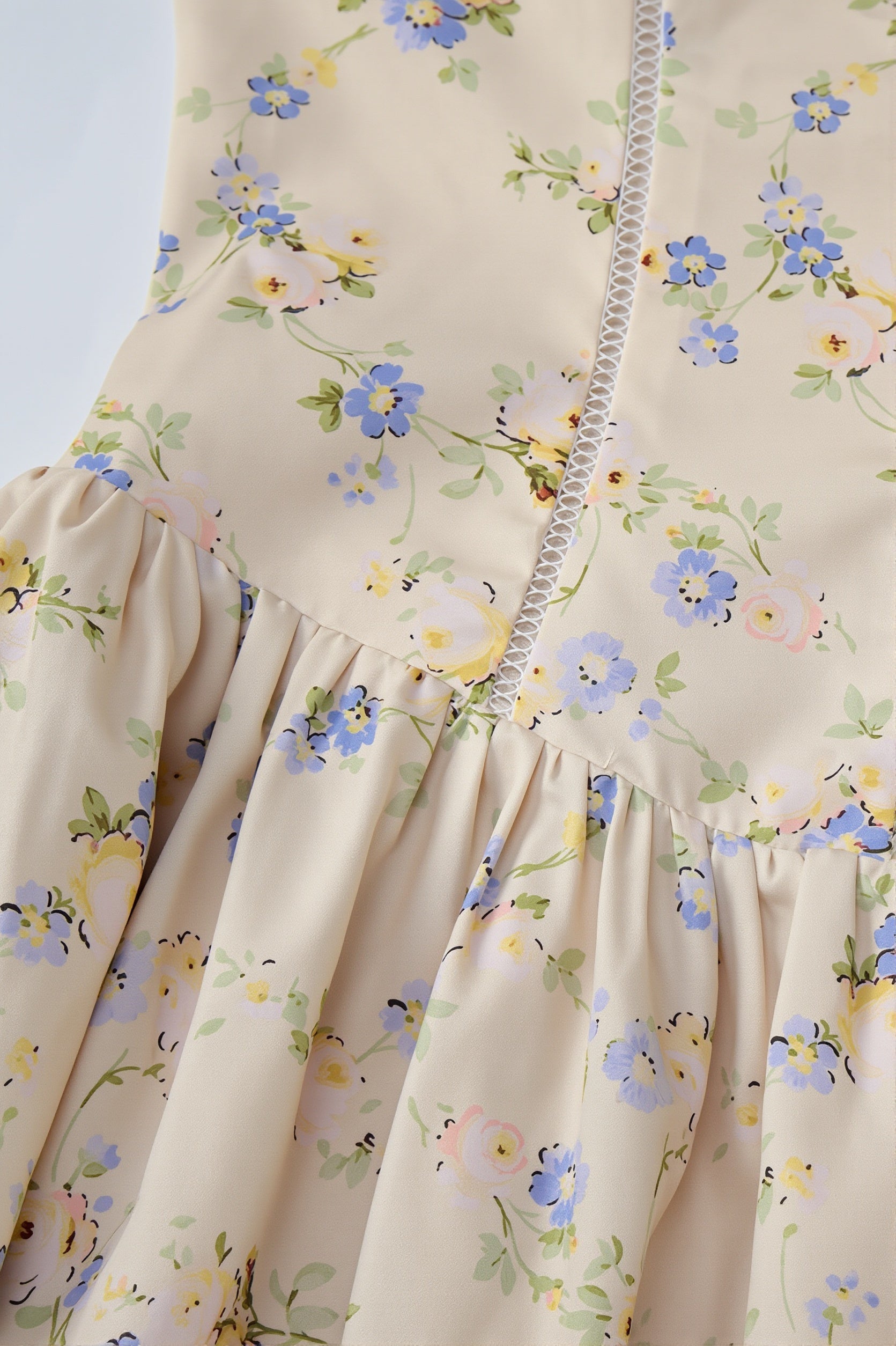 Chic Vintage Floral Cami Slim Fit Maxi Dress image 7