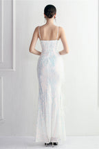 Intricate Beadwork Figure Hugging Gown Formal Dress image 12