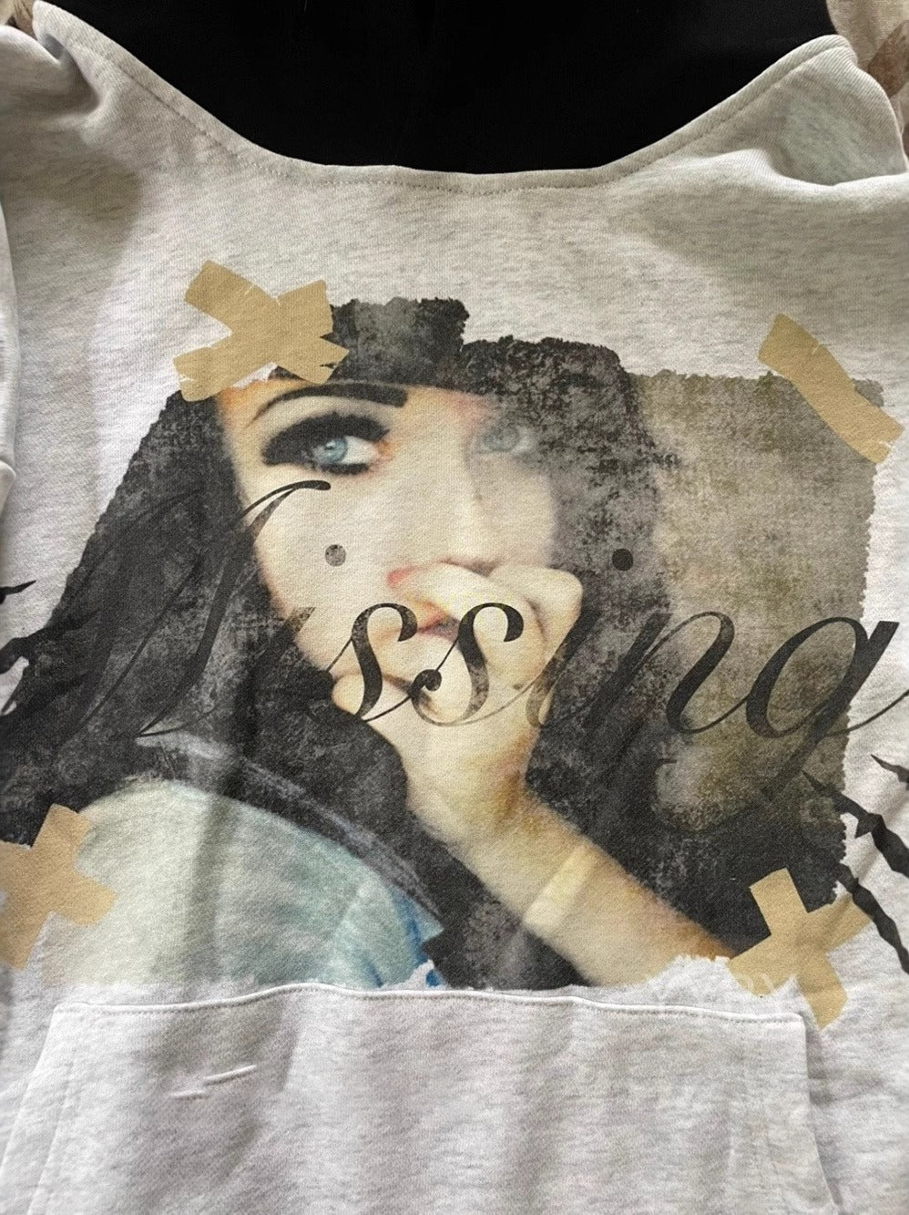 Vintage Colorblock Print Hoodie image 4