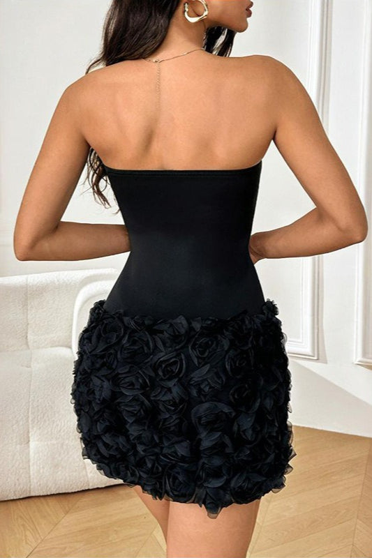 Bustier 3D Floral Bodycon Cocktail Dress image 11