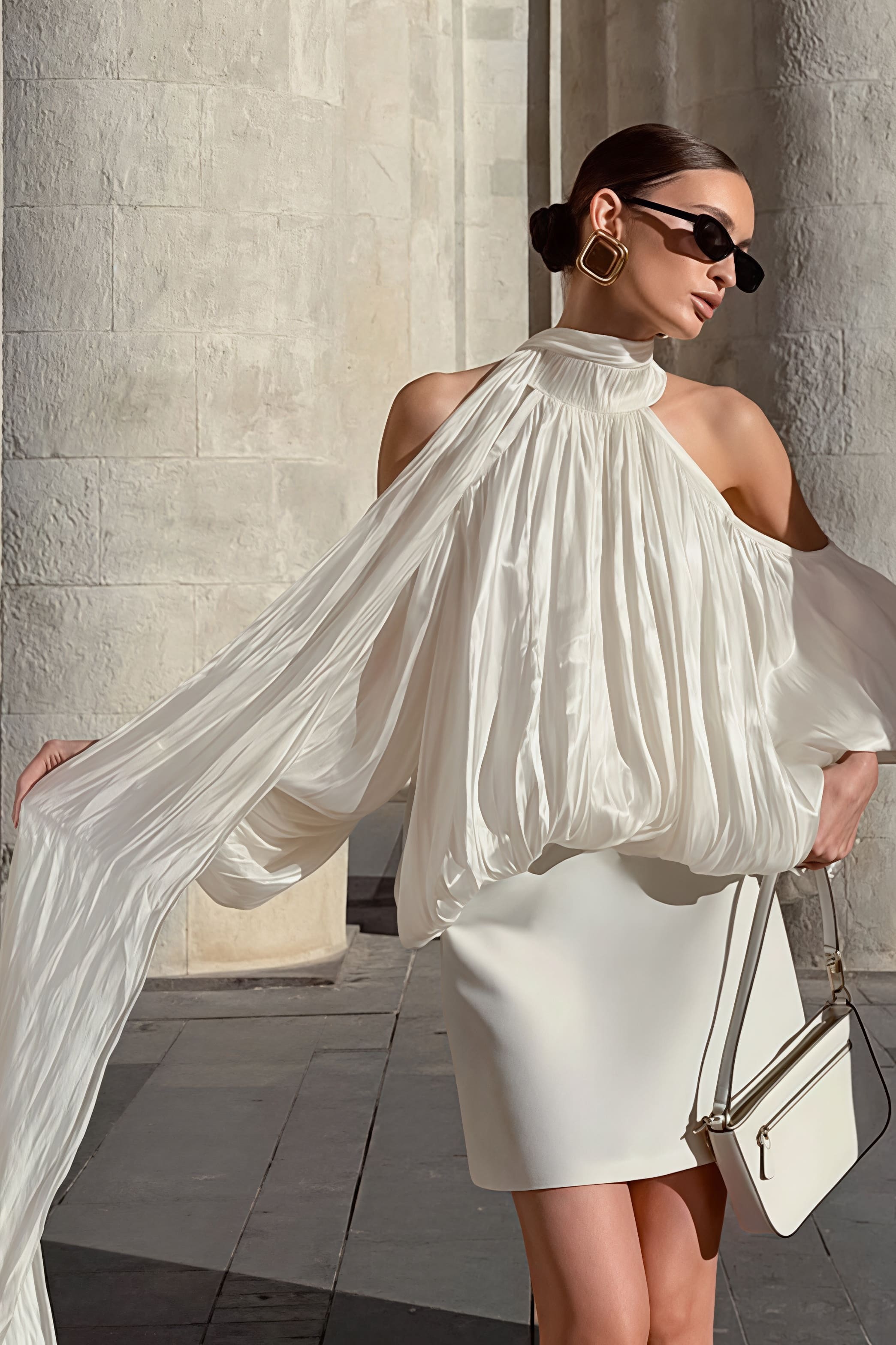 Unique Design Off Shoulder Long Sleeve Blouse image 6