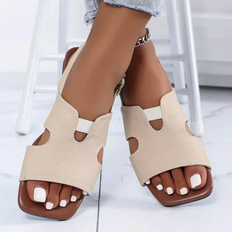 Corinne Flat Sandals styled for Avrienne