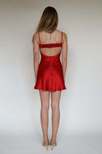 Sexy Cami Lace Trim Solid Mini Dress image 7