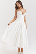 Strapless Corset A-Line Party Dress image 12