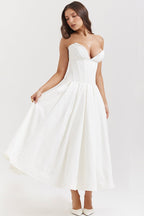 Strapless Corset A-Line Party Dress image 12