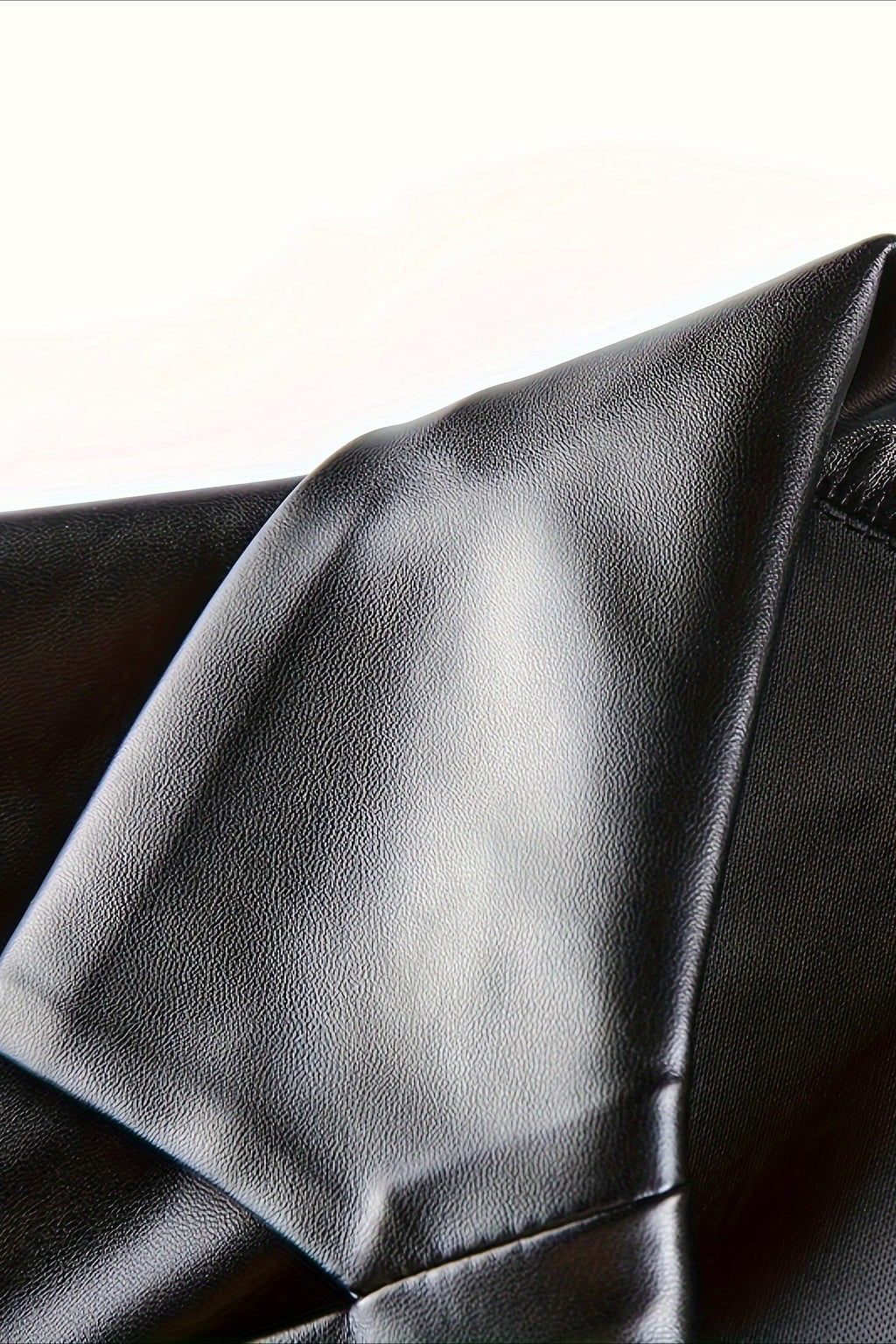 Elegant Loose PU Blazer Coat image 4