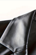 Elegant Loose PU Blazer Coat image 4