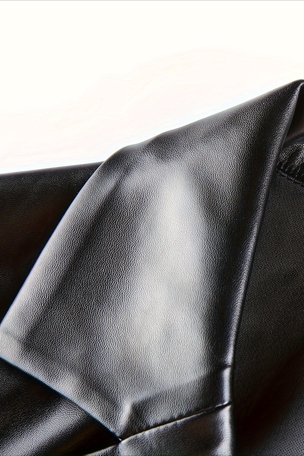 Elegant Loose PU Blazer Coat image 4