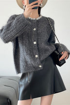 V-Neck Slim-Fit Knit Cardigan image 7