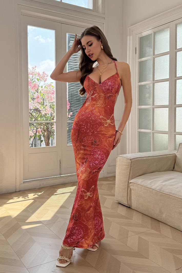 Printed Cami Bodycon Dress image 1