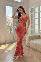 Printed Cami Bodycon Dress image 1