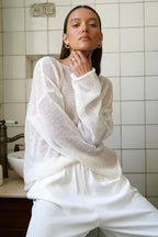 Lightweight See Through Knit Blouse image 3