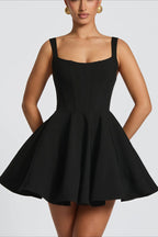 Detachable Bow Corset Mini Party Dress image 9
