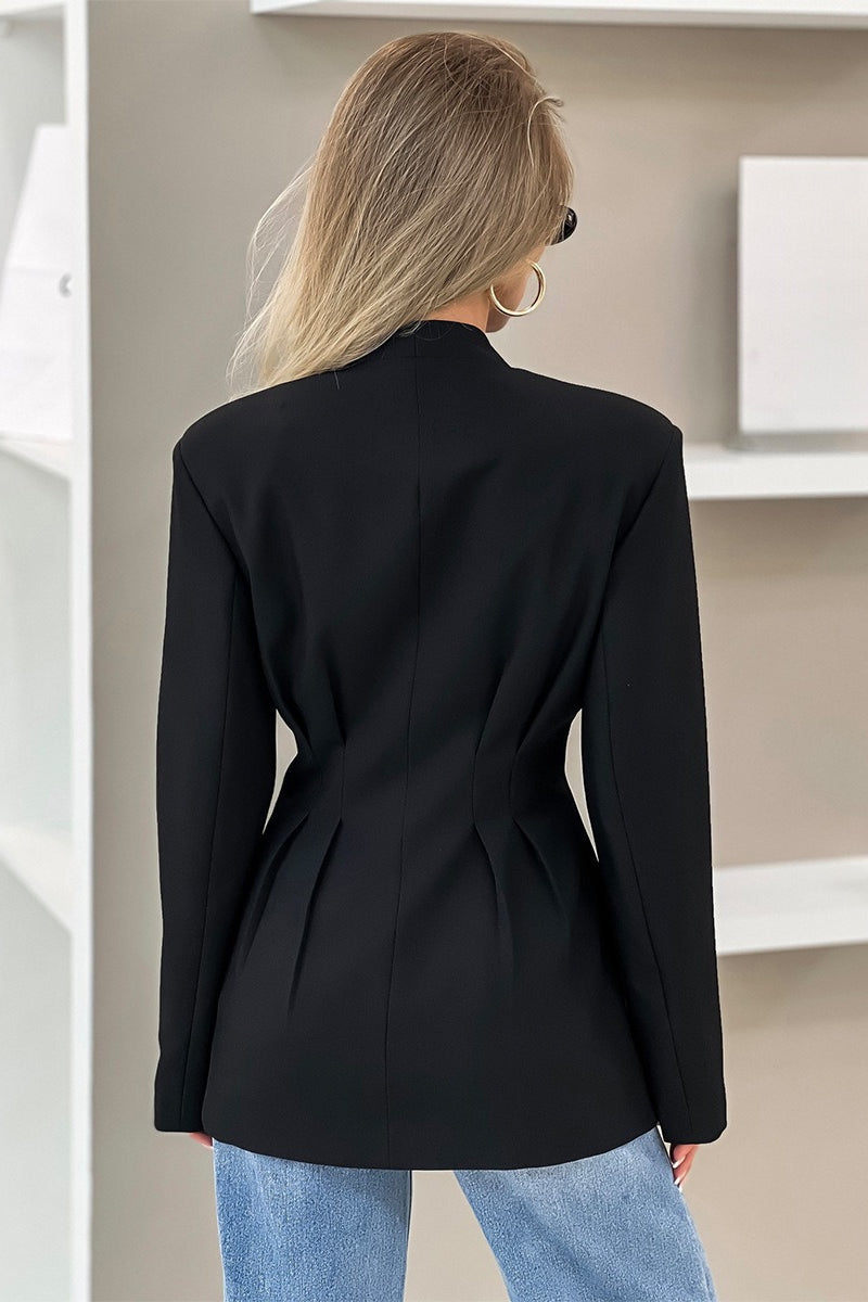 V Neck Waist Detail Blazer image 11
