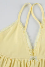 Chic Casual V Neck Lace Cami Two Piece Set image 6