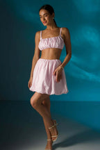 Casual Simple Cami Tulip Hem Skirt Set image 5