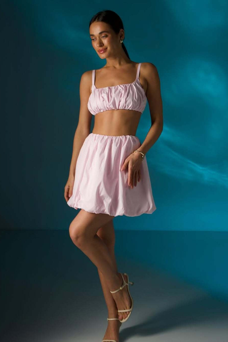 Casual Simple Cami Tulip Hem Skirt Set image 5