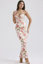 Floral Lace Cami Split Maxi Dress image 1