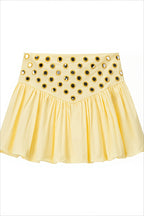 Sexy Metal Detail Ruffle Cami Skirt Sets image 6