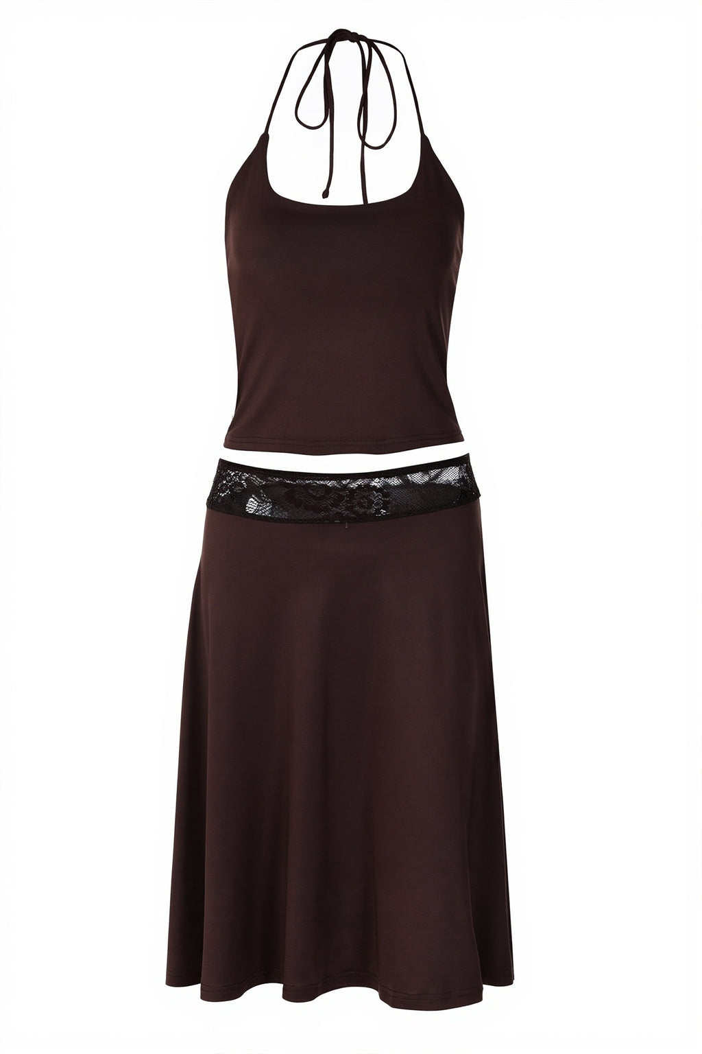 Lace Panel Cami Top Bodycon Skirt Sets image 5