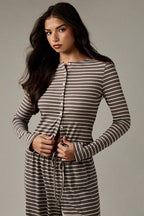 Stripe Button Cord Easy Two Piece Set image 10