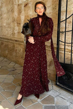 Slim Fit V Neck Chic Floral Dress image 2