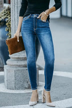 High Waist Skinny Pencil Jeans image 5