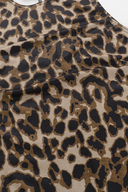 Leopard Print Sleeveless Mini Dress image 5