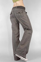 Multi Pocket Low Waist Bootcut Jeans image 3